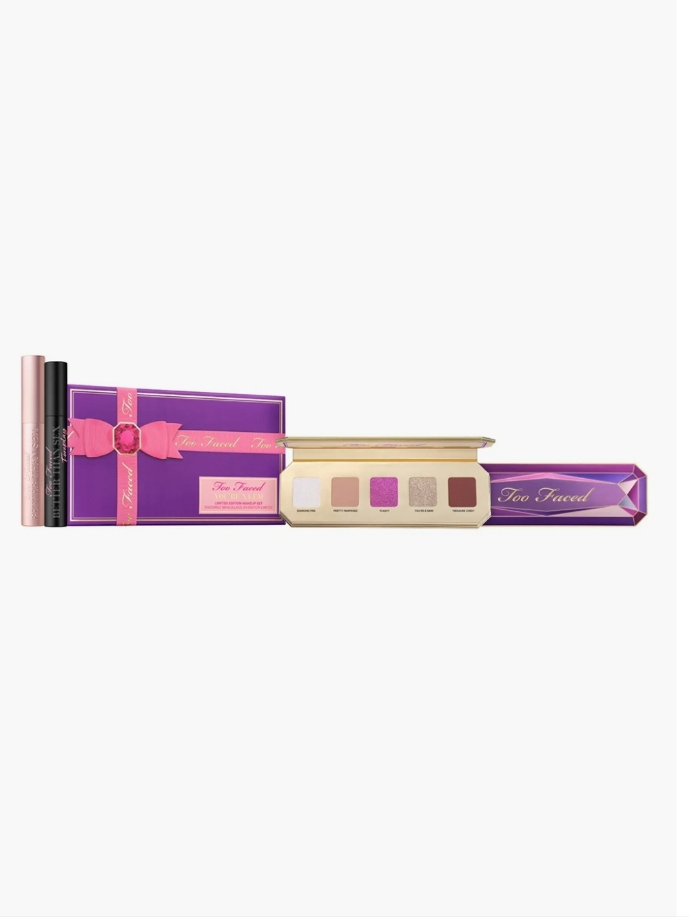 Too Faced 3 Piece Limited Edition Makeup Kit Eyeshadow, Lash Primer And Mascara